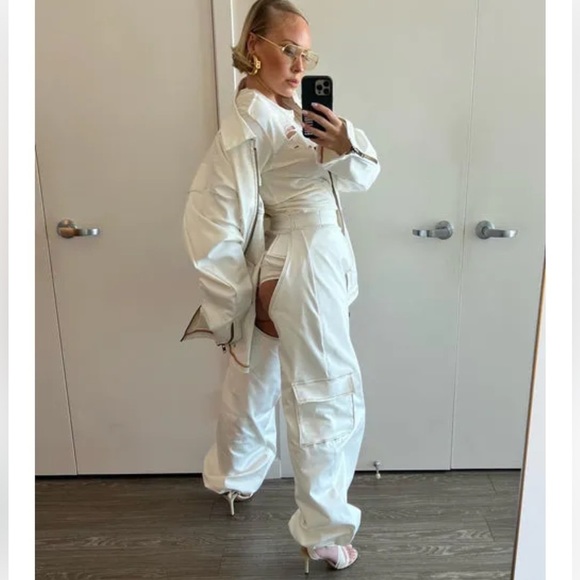 MENS NWT Laina Rauma Off-White Workman Utility Jacket  oversized Jean Machine - Picture 5 of 16